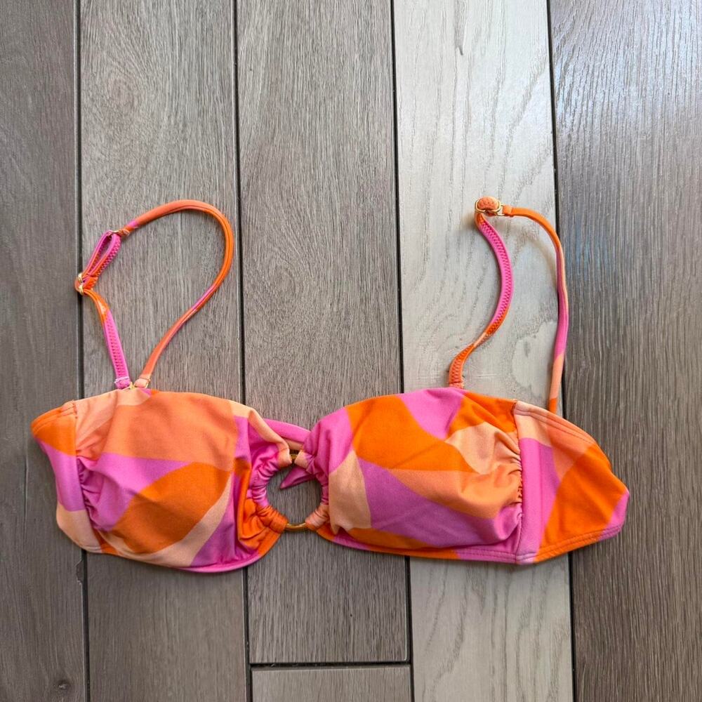 ViX Paula Hermanny Abstract Print Bikini Top Size S